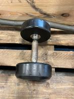 1 x 12,5 kg rubberen dumbell gewicht, Dumbell, Dumbbell, Gebruikt, Inotec