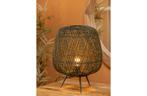 Loft8 bamboe staande lamp, Huis en Inrichting, Lampen | Lampenkappen, Ophalen, Rond, Zo goed als nieuw, 50 cm of meer