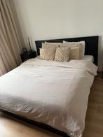 IKEA MALM bed zwart, Huis en Inrichting, Ophalen, Zwart, Tweepersoons, Zo goed als nieuw