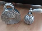 Riviera Maison Tas en Parfumfles.Zelf zilver over gespoten, Huis en Inrichting, Woonaccessoires | Stolpen, Ophalen of Verzenden