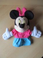 Disney Minnie Mouse pluche handpop  28cm  roze-blauw jurkje, Gebruikt, Ophalen of Verzenden, Knuffel, Overige figuren