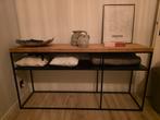 Goossens Side table industrieel, Huis en Inrichting, Ophalen, Gebruikt, Eikenhout, Industrieel