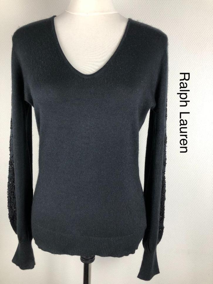 Ralph Lauren Trui 86% zijde (mt: 38) 16,2/8239, Kleding | Dames, Truien en Vesten, Zo goed als nieuw, Maat 38/40 (M), Zwart, Ophalen of Verzenden