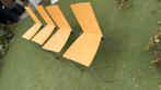 Ikea Assar 4x stoelen - Hout/Metaal, Ophalen, Gebruikt, Bruin, Vier