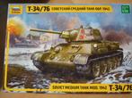 Zvezda 3686, T34/76 Soviet medium tank 1/35, Overige merken, Tank, 1:32 tot 1:50, Nieuw