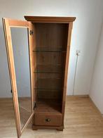 Vitrine kast in nette staat met 1 glazen deur., Huis en Inrichting, Kasten | Vitrinekasten, Ophalen, Minder dan 50 cm, Gebruikt