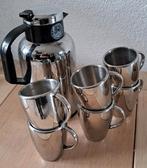 Kopjes en thermoskan, Gebruikt, Ophalen of Verzenden, Glas, Overige stijlen
