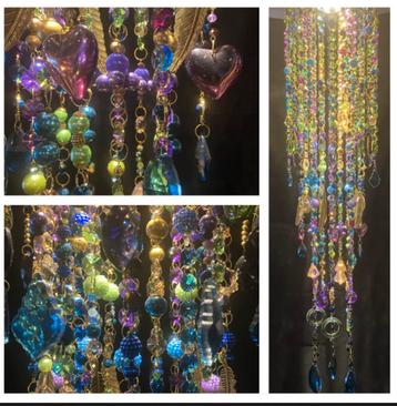 Unieke lamp, custom made, exclusief plafondlamp 100cm. VdlM beschikbaar voor biedingen