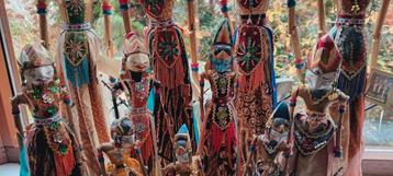 Set wayang poppen beschikbaar voor biedingen