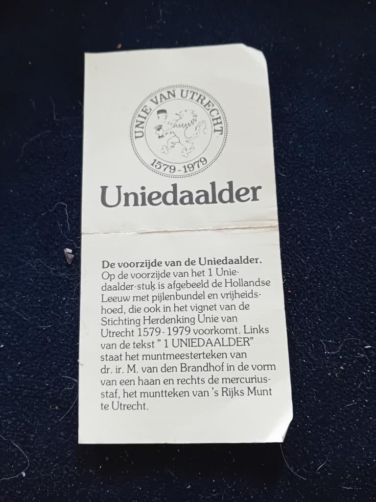 Munt Unie daalder., Postzegels en Munten, Munten | Nederland, Ophalen of Verzenden, Vóór koninkrijk