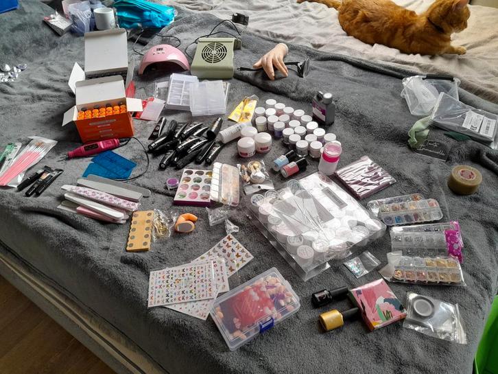 Beginnerset gelnagels/acrylnagels, Sieraden, Tassen en Uiterlijk, Uiterlijk | Cosmetica en Make-up, Handen en Nagels, Overige kleuren