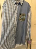 Desigual overhemd blauw xl, Kleding | Heren, Overhemden, Ophalen of Verzenden, Zo goed als nieuw, Blauw