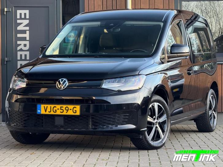 Volkswagen CADDY 2.0 TDI DSG 1ST EDITION zwart camera acc, Auto's, Bestelauto's, Bedrijf, ABS, Airbags, Airconditioning, Bluetooth