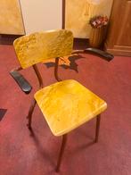 Vintage houten schoolstoelen, Ophalen, Gebruikt, Overige kleuren, Vintage