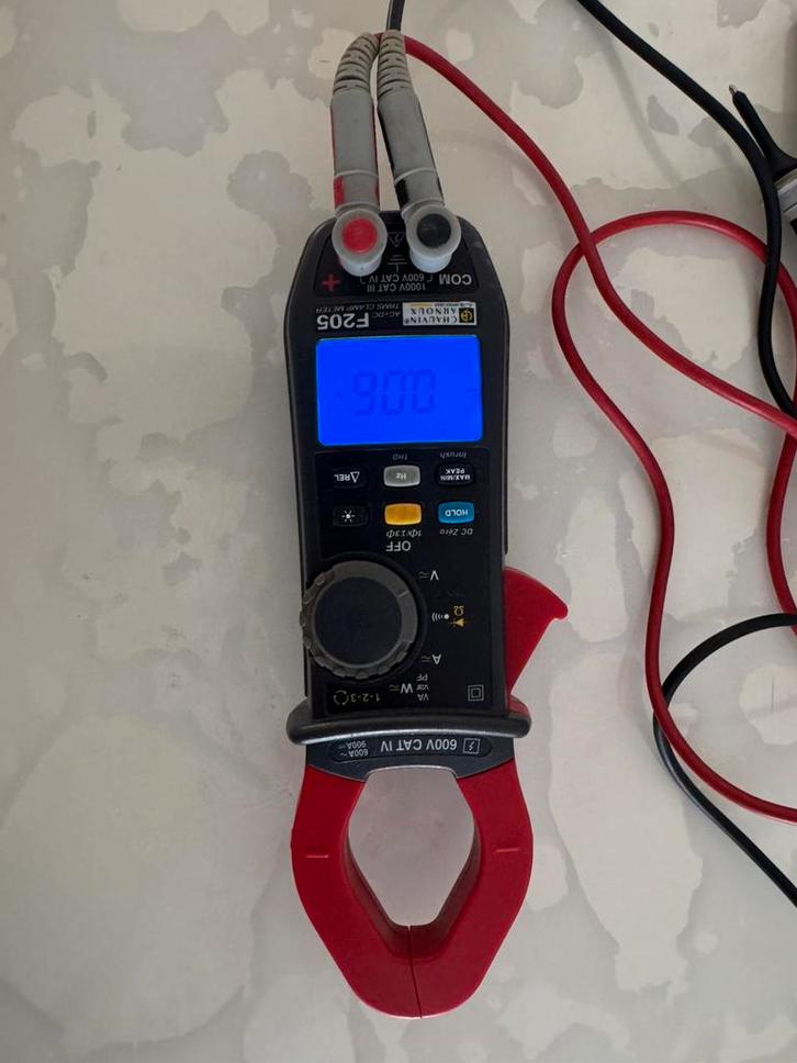 Chauvin Arnoux F205 Stroomtang Multimeter, Doe-het-zelf en Verbouw, Meetapparatuur, Zo goed als nieuw, Multimeter, Ophalen of Verzenden