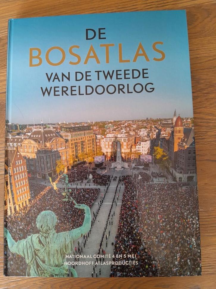 Bosatlas Tweede Wereldoorlog - Geschiedenis in Kaart, Boeken, Atlassen en Landkaarten, Zo goed als nieuw, Bosatlas, Wereld, 1800 tot 2000