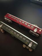 2x H0 Fleischmann wagons, Gebruikt, Gelijkstroom, Fleischmann, Wagon