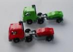 2x Transportwagen met oplegger 1986 = Kindersurprise/Ferrero, Verzamelen, Verrassingseieren, Hardplasticfiguren, Ophalen of Verzenden