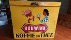Het "Gele Houwink koffieblik", Ophalen of Verzenden, Gebruikt, Overige