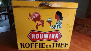 Het "Gele Houwink koffieblik" beschikbaar voor biedingen