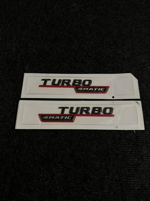 Mercedes turbo 4 matic embleem, Auto diversen, Autostickers, Verzenden