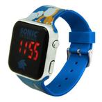 Sonic hoSonic horloge LED van €10 voor € 5 NIEUW, Overige merken, ', Staal, Polshorloge