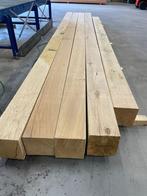 Eiken balken / Palen 190x190mm 19x19cm B keus, Ophalen, Zo goed als nieuw, 250 cm of meer, Balken
