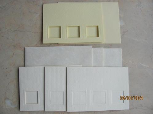 NIEUW 4x dubbel KAART roomkleur PASSE-PARTOUT venster PIPOOS, Hobby en Vrije tijd, Kaarten | Zelf maken, Nieuw, Blanco kaart of Basiskaart