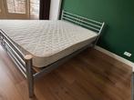 Tweepersoonsbed 160x210 met matras en lattenbodems en matras, Ophalen, Gebruikt, 210 cm, Tweepersoons
