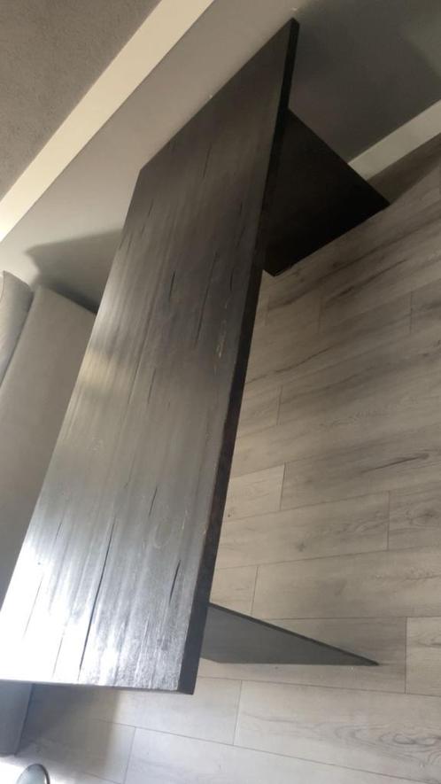 Eettafel hout, Huis en Inrichting, Tafels | Eettafels, Gebruikt, 50 tot 100 cm, 200 cm of meer, Vijf personen of meer, Rechthoekig