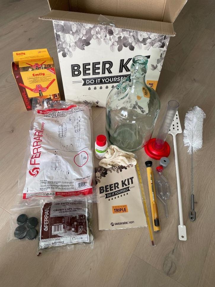 Brouwkit voor bier met, Verzamelen, Biermerken, Zo goed als nieuw, Overige typen, Overige merken, Ophalen of Verzenden