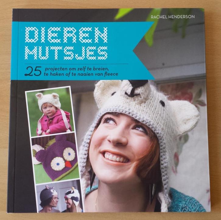 Dierenmutsjes - Rachel Henderson - breien, haken, naaien, Hobby en Vrije tijd, Breien en Haken, Gebruikt, Breien of Haken, Patroon of Boek
