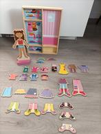 Houten magnetisch aankleed pop, Kinderen en Baby's, Speelgoed | Houten speelgoed, Ophalen of Verzenden, Zo goed als nieuw, Overige typen