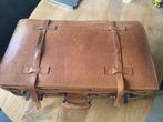 Prachtige Vintage Leren Koffer | Jaren '50/'60 | Decoratief, Ophalen of Verzenden