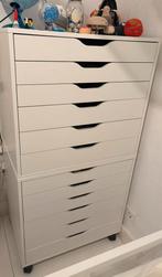 IKEA ALEX LADESKASTE  x2 gratis, Huis en Inrichting, Ophalen, 5 laden of meer, 50 tot 100 cm, Zo goed als nieuw