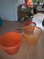 3  keer wasmand oranje geel, Verzamelen, Ophalen of Verzenden