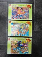 3x Funny Comics Puzzel - 1000 Stukjes, Ophalen, 500 t/m 1500 stukjes, Zo goed als nieuw, Legpuzzel
