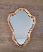Franse spiegel in barokke vergulde lijst, Antiek en Kunst, Antiek | Spiegels, Ophalen of Verzenden, Ovaal, Minder dan 50 cm