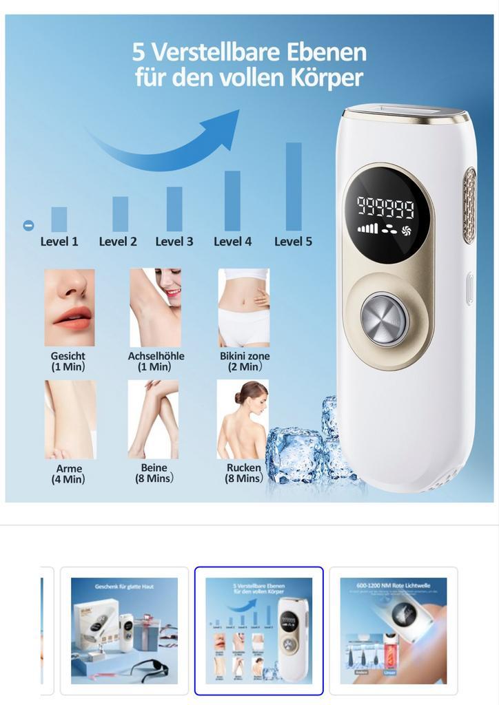 IPL Ontharingsapparaat Laser - Permanente Ontharing, Sieraden, Tassen en Uiterlijk, Uiterlijk | Gezichtsverzorging, Nieuw, Verzorging