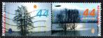 Nederland nr. 2528-2529a Bomen in de winter 2007 gestempeld, Postzegels en Munten, Postzegels | Nederland, Ophalen of Verzenden