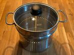 Fissler stoominzet + glazen deksel, Huis en Inrichting, Keuken | Potten en Pannen, Ophalen of Verzenden, Nieuw, Rvs, Kookpan of Snelkookpan