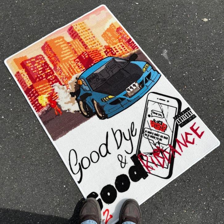 Juice WRLD Vloerkleed – Goodbye & Good Riddance, Cd's en Dvd's, Vinyl | Hiphop en Rap, Nieuw in verpakking, 2000 tot heden, Overige formaten