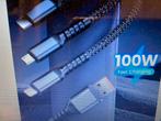 3-In-1 100W 5a snel opladen USB type-C, micro snellader, Computers en Software, Pc- en Netwerkkabels, Nieuw, Ophalen of Verzenden