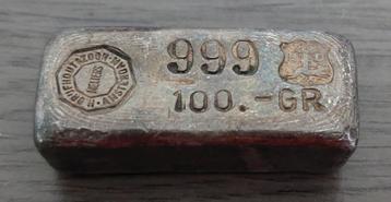 Zeldzaam gegoten baartje van 100 gram zilver Drijfhout beschikbaar voor biedingen