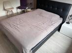 Boxspringbed leenbakker, Huis en Inrichting, Ophalen, Zwart, Tweepersoons, Zo goed als nieuw
