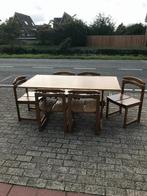 set 6 stoelen shaker tafel eettafel vintage Deens Design, Gebruikt, Ophalen