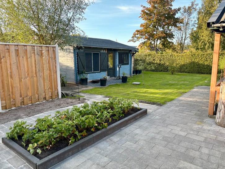 GRATIS Chalet 6x6 + 2x3 | Blokhut | Tuinhuis, Tuin en Terras, Tuinhuizen, Gebruikt, Blokhut, Hout, 500 cm of meer, 400 cm of meer