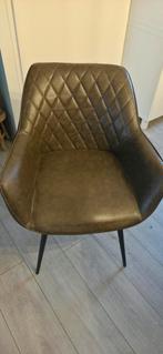 Stijlvolle bruine eetkamerstoelen, Huis en Inrichting, Stoelen, Ophalen, Bruin, Zo goed als nieuw, Metaal
