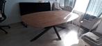 Kruispoot eiken ovaal tafel, Huis en Inrichting, Tafels | Eettafels, Gebruikt, 100 tot 150 cm, Eikenhout, 200 cm of meer
