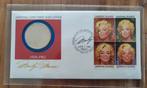 Marilyn Monroe first Day cover 5 dollar coin en stamps, Ophalen of Verzenden, Munten, Buitenland